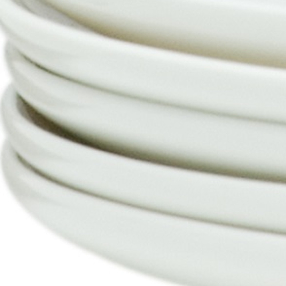 Picture of HomeRoots 483484 Porcelain Service for Six Salad Plate Set, White - 6 Piece