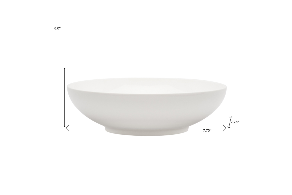 Picture of HomeRoots 483485 Porcelain Service for Six Bowl Set, White - 6 Piece