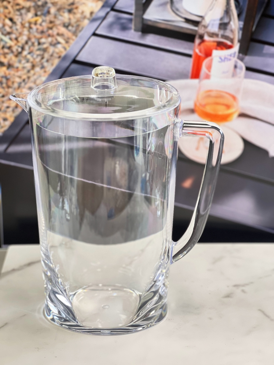 Picture of HomeRoots 523327 2.75 qt. Acrylic Pitcher, Clear