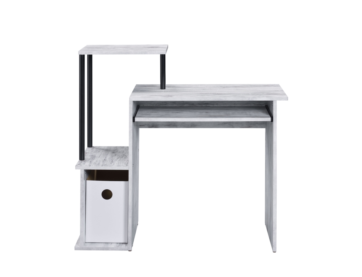 491433 37 in. Computer Desk, Antiqued White