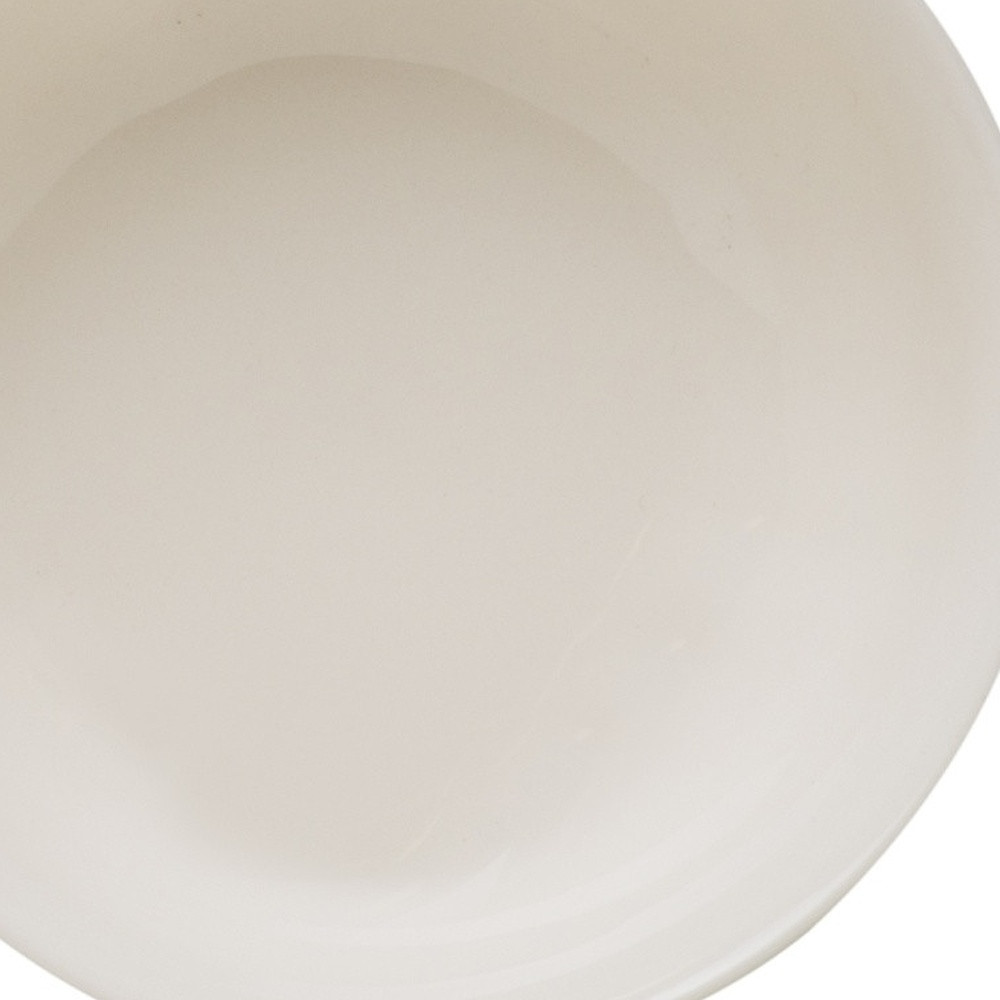 Picture of HomeRoots 483506 Round Scallop STO Are Service for Four Bowl Set, White - 4 Piece