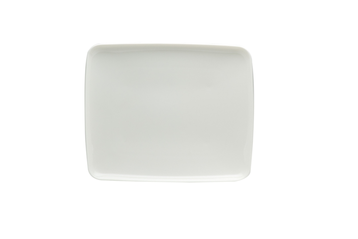 Picture of HomeRoots 483487 Rectangle Porcelain Service for Six Dinner Plate Set, White - 6 Piece