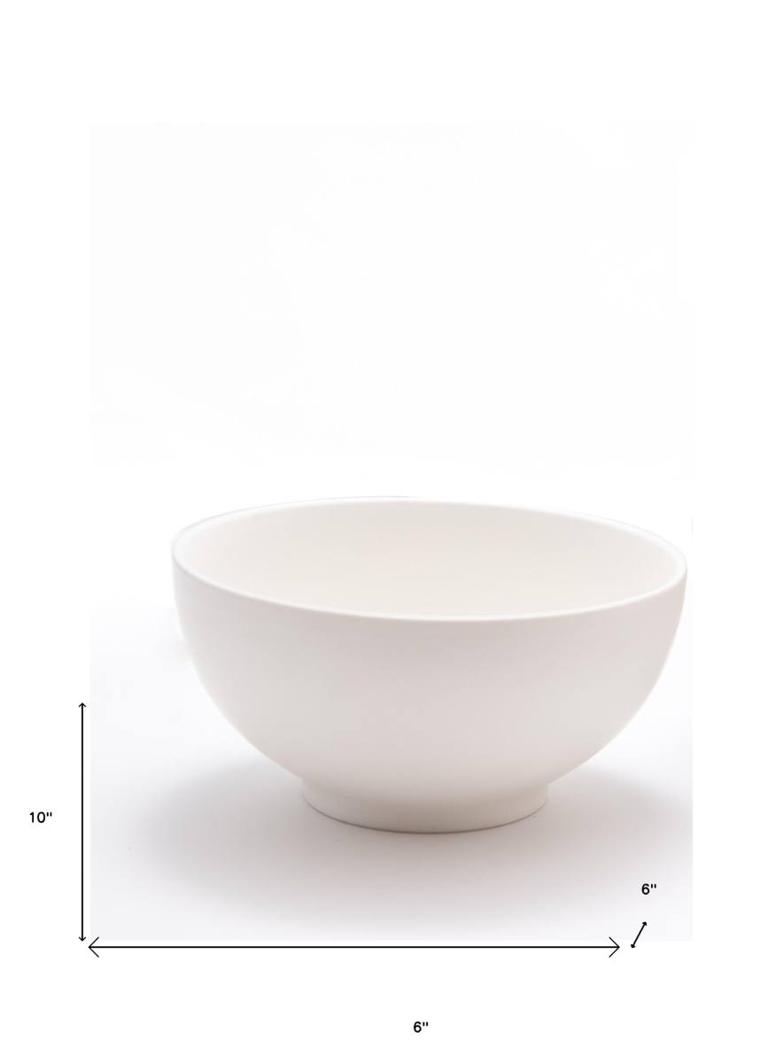 Picture of HomeRoots 483502 Porcelain Service for Four Bowl Set, White - 4 Piece