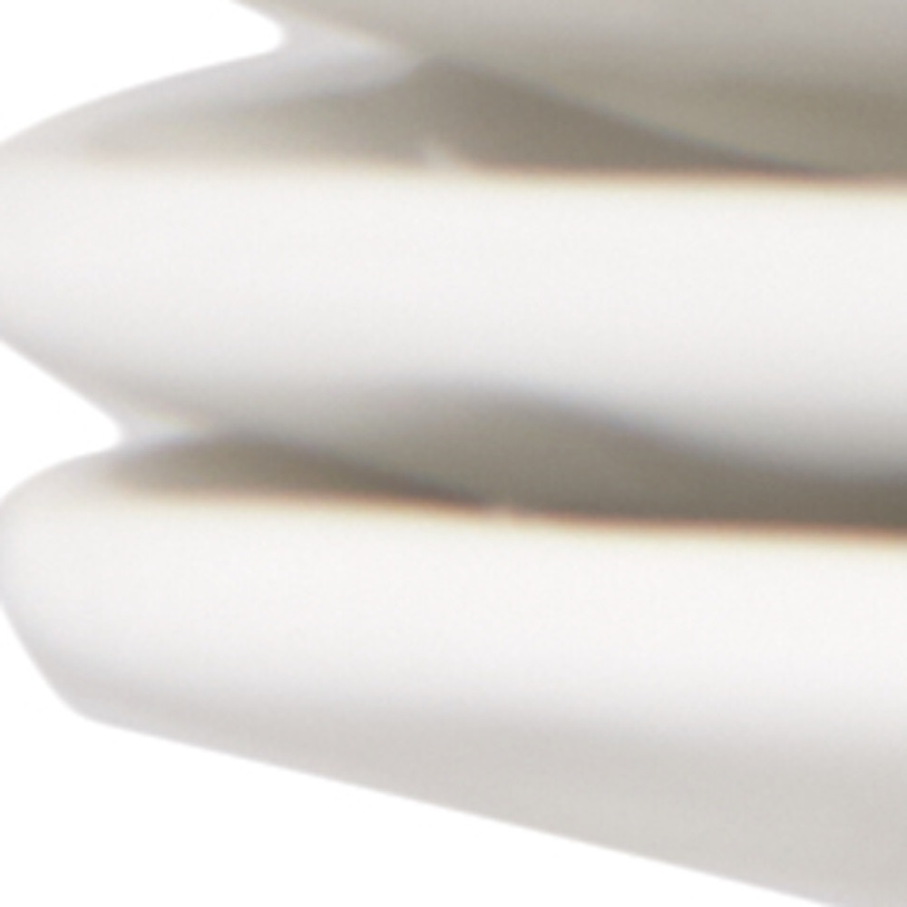 Picture of HomeRoots 483520 Rectangle Pebbled Porcelain Service for Six Dinner Plate Set, White - 6 Piece
