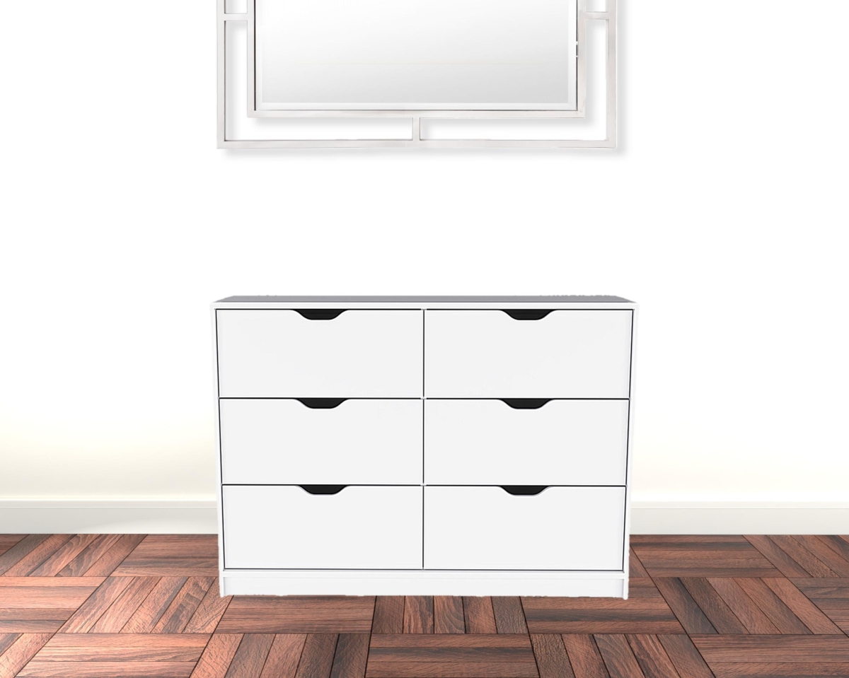 524959 White 4-Drawer Dresser
