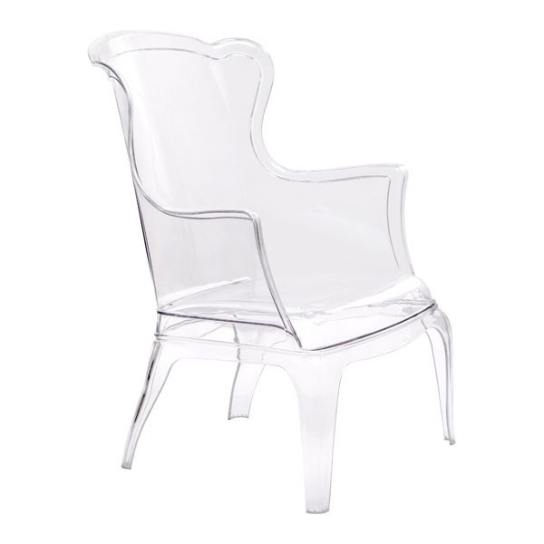 Home Roots Furniture 248934 38 X 28.3 X 30.5 In. Polycarbonate Chair Set - Transparent