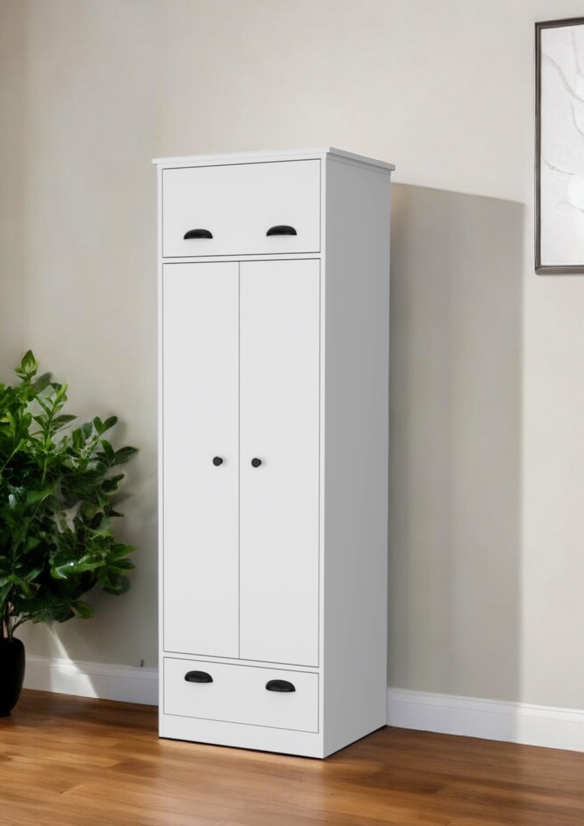 534918 23 in. White Drawer Combo Dresser