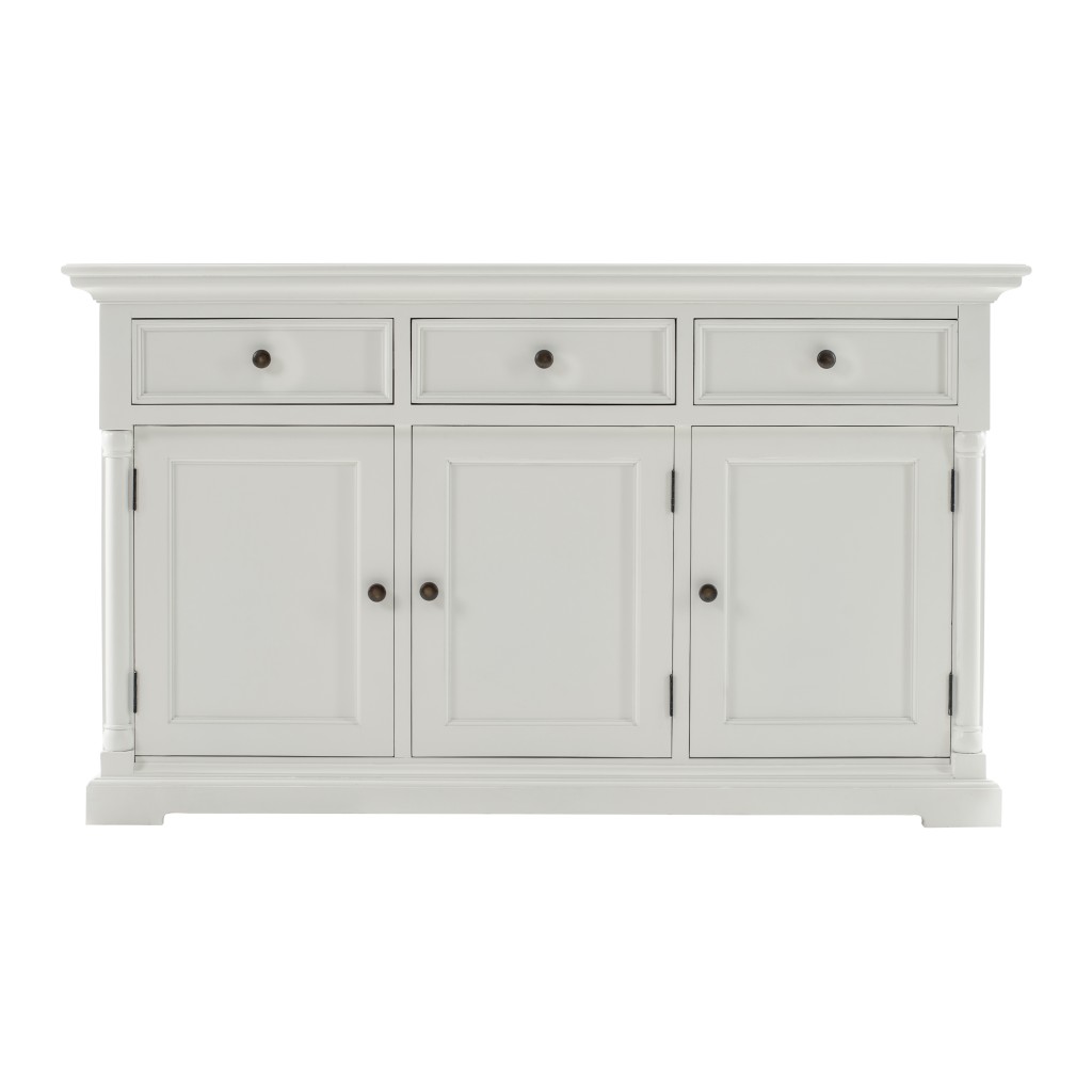 Picture of HomeRoots 388248 Modern Farm White Three Door Buffet Server
