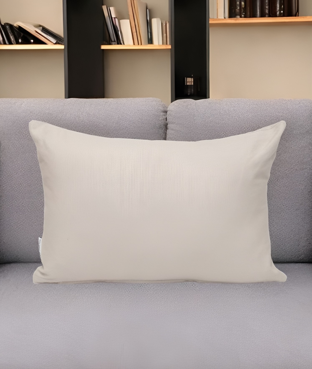 529179 12 x 18 in. Natural Cotton Throw Pillow