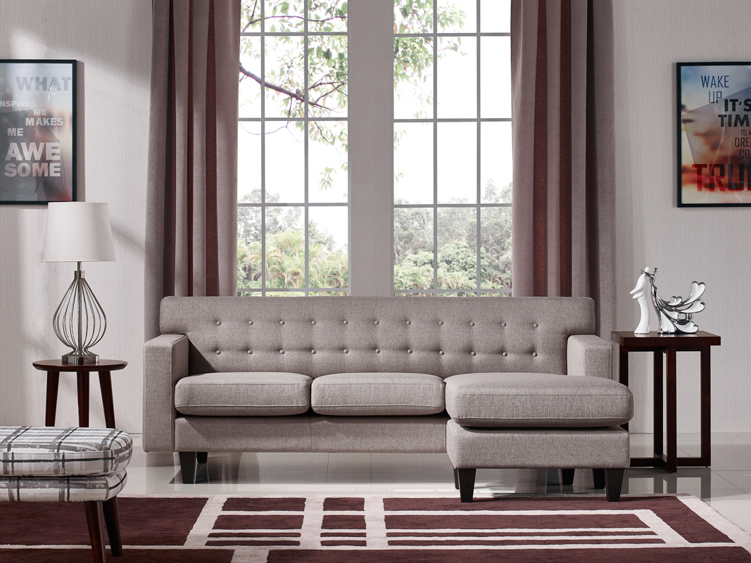 283875 Modern Fabric Sofa & Ottoman Set