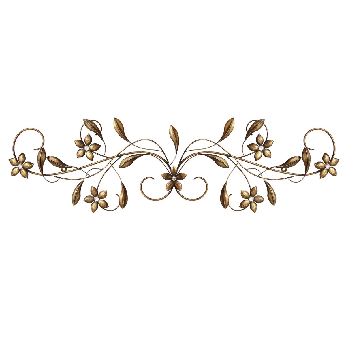 Home Roots 321066 Vintage Scroll Wall Decor, Antique Gold