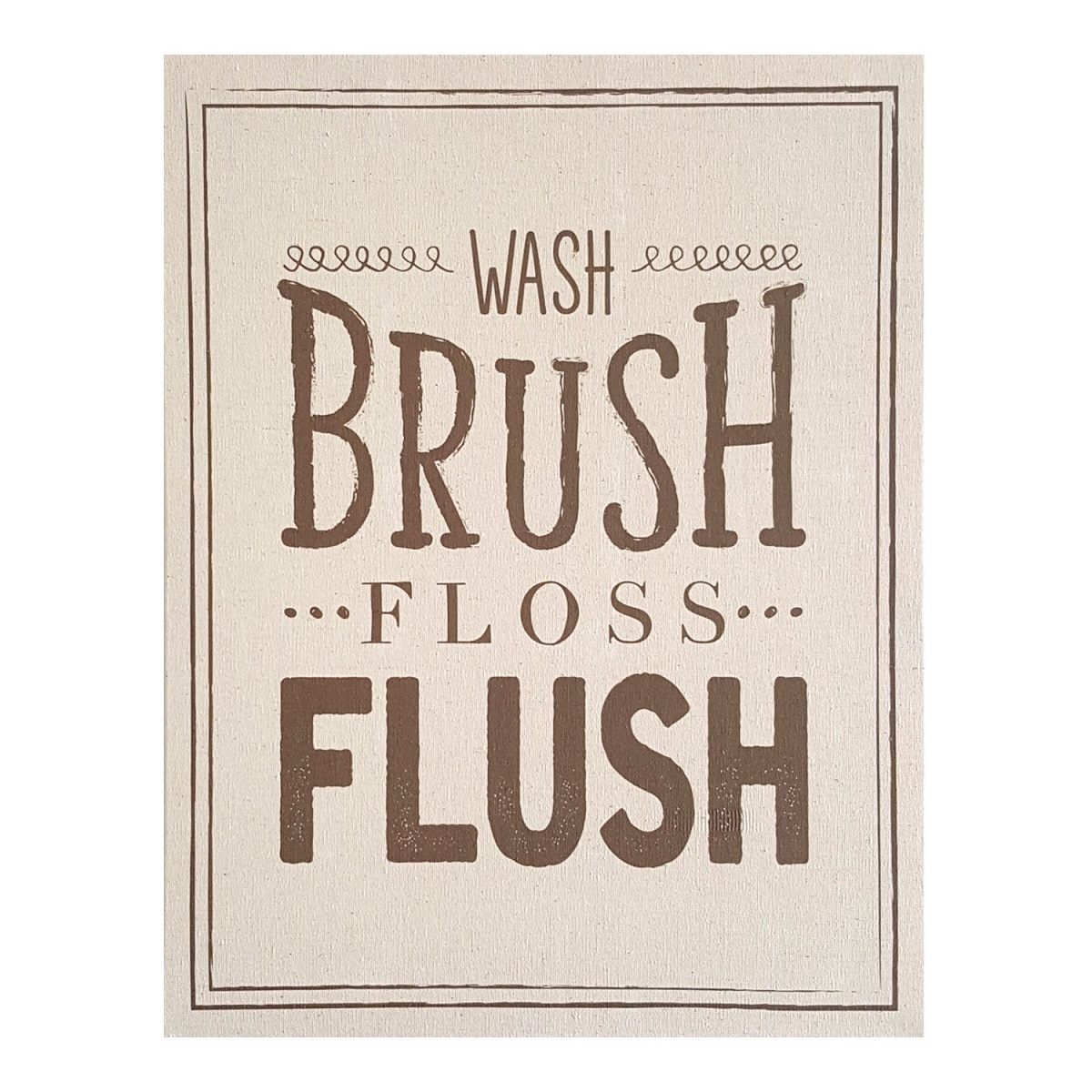 Home Roots 321070 Wash Brush Floss Flush Wall Art, Multicolor