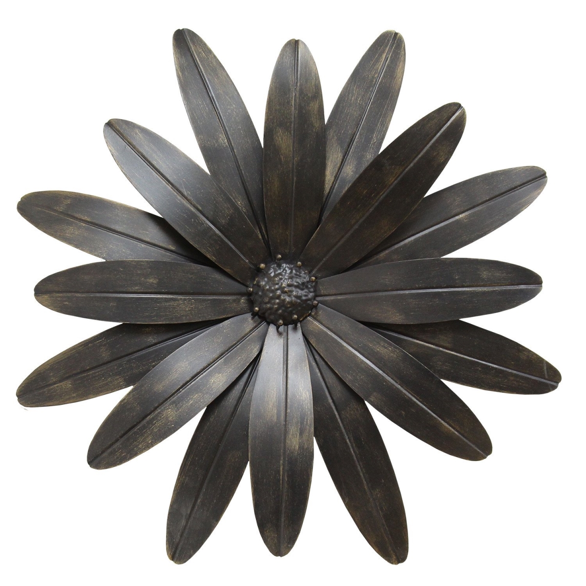 Home Roots 321127 Industrial Flower Wall Decor, Black