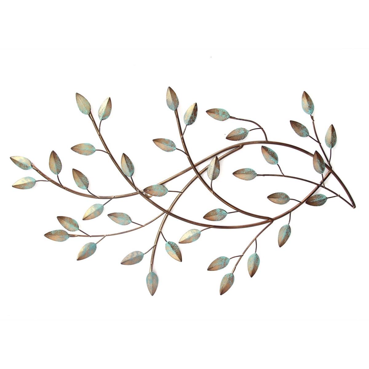 Home Roots 321190 Blowing Leaves Wall Decor, Green