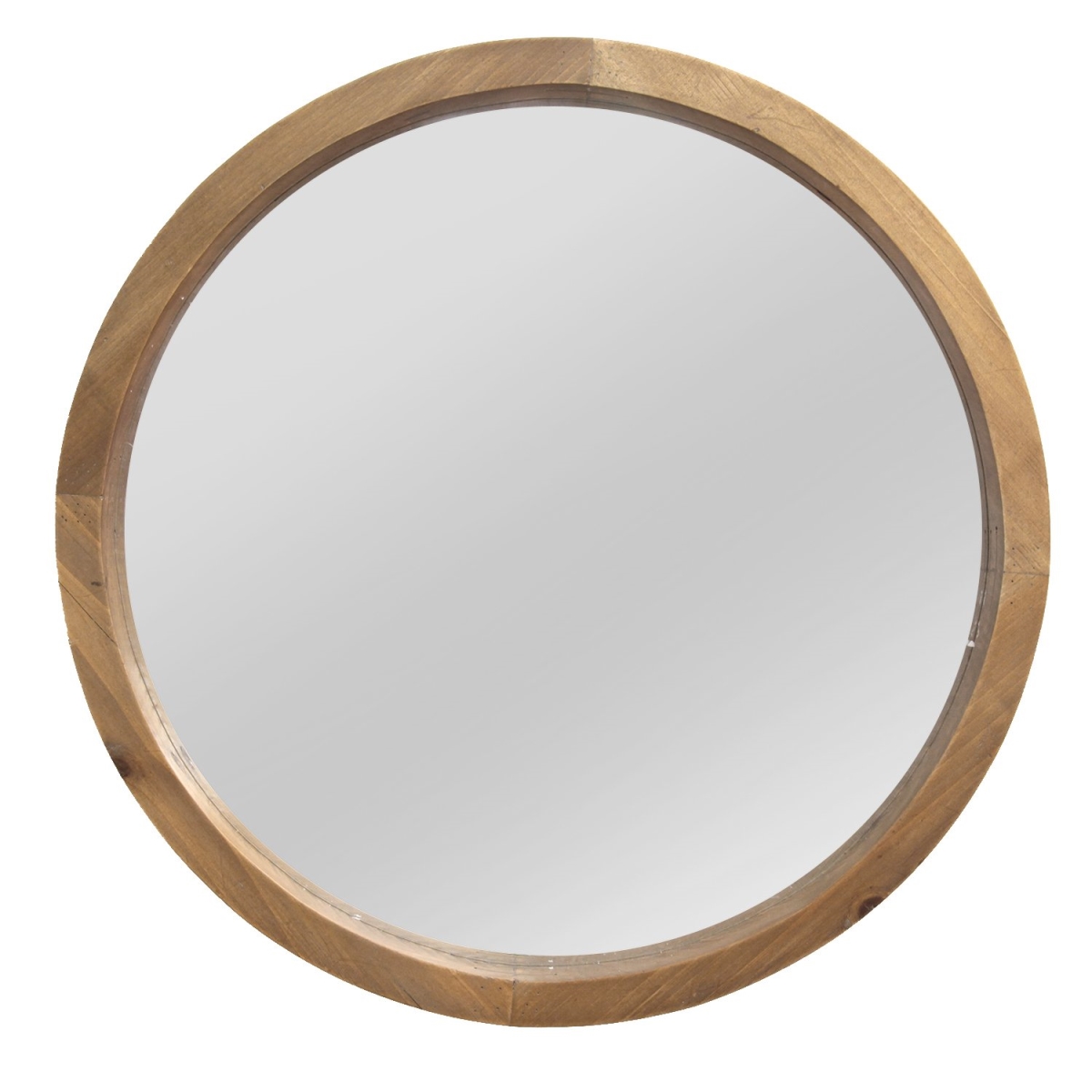 Home Roots 321298 Wood Mirror With Natural Wood-grain Color, Light Natural Wood