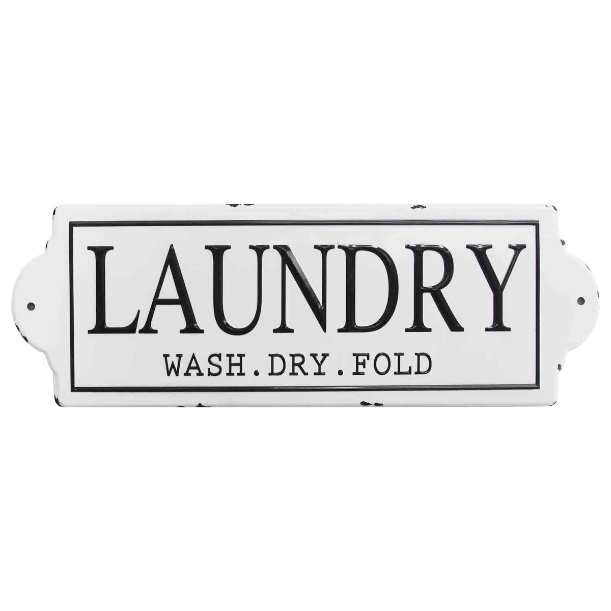 Home Roots 321329 Laundry Wall Decor, White