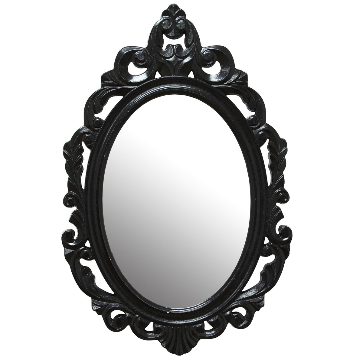 321339 Black Baroque Mirror