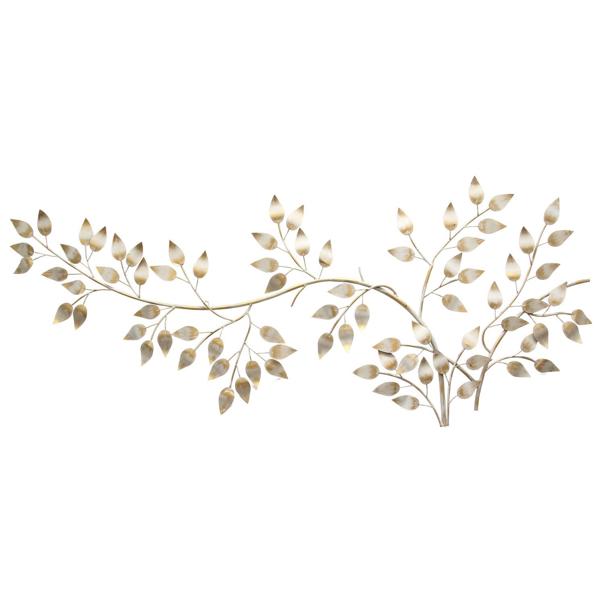 321348 Brushed Gold Flowing Leaves Wall Decor