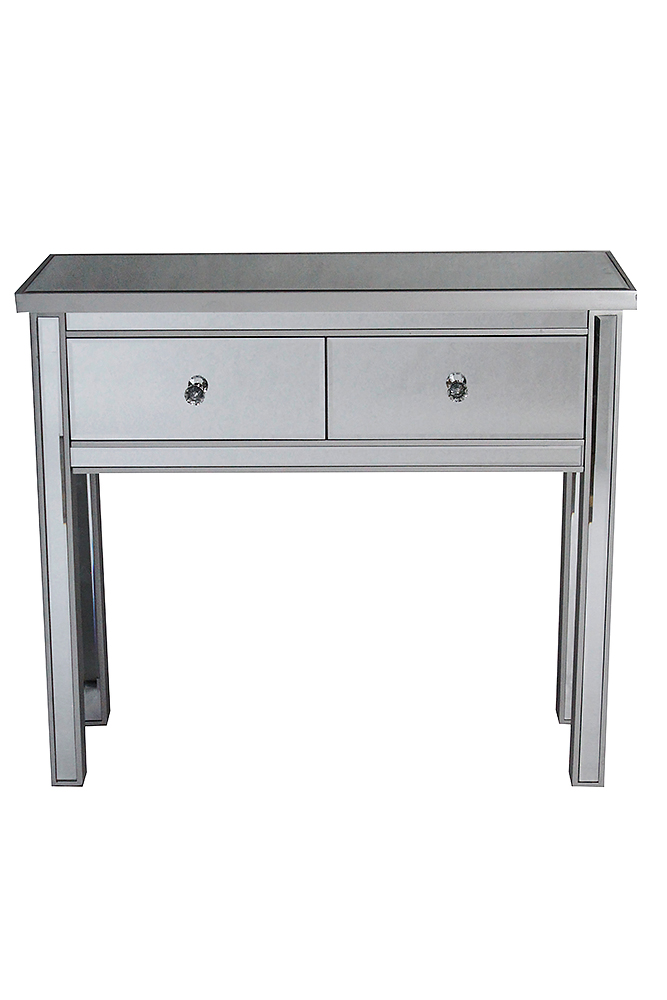 319815 2-drawer Mirrored Console Table - Silver
