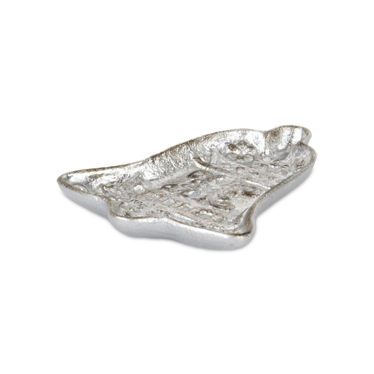 Picture of HomeRoots 634785 5 in. Silver Cast Iron Christmas Bell Trinket Tray