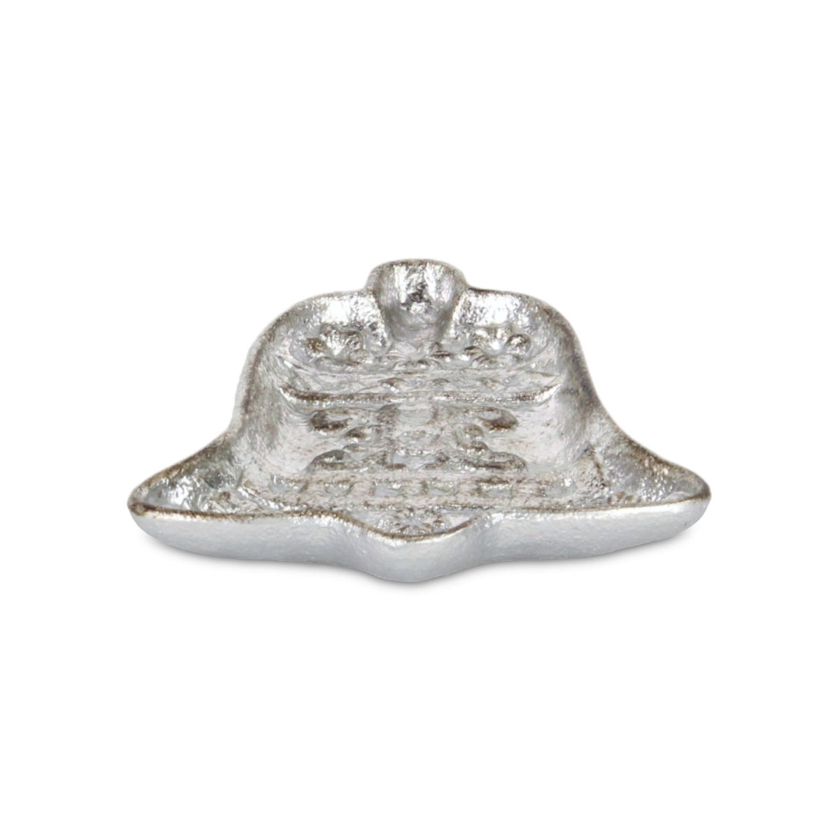 Picture of HomeRoots 634785 5 in. Silver Cast Iron Christmas Bell Trinket Tray