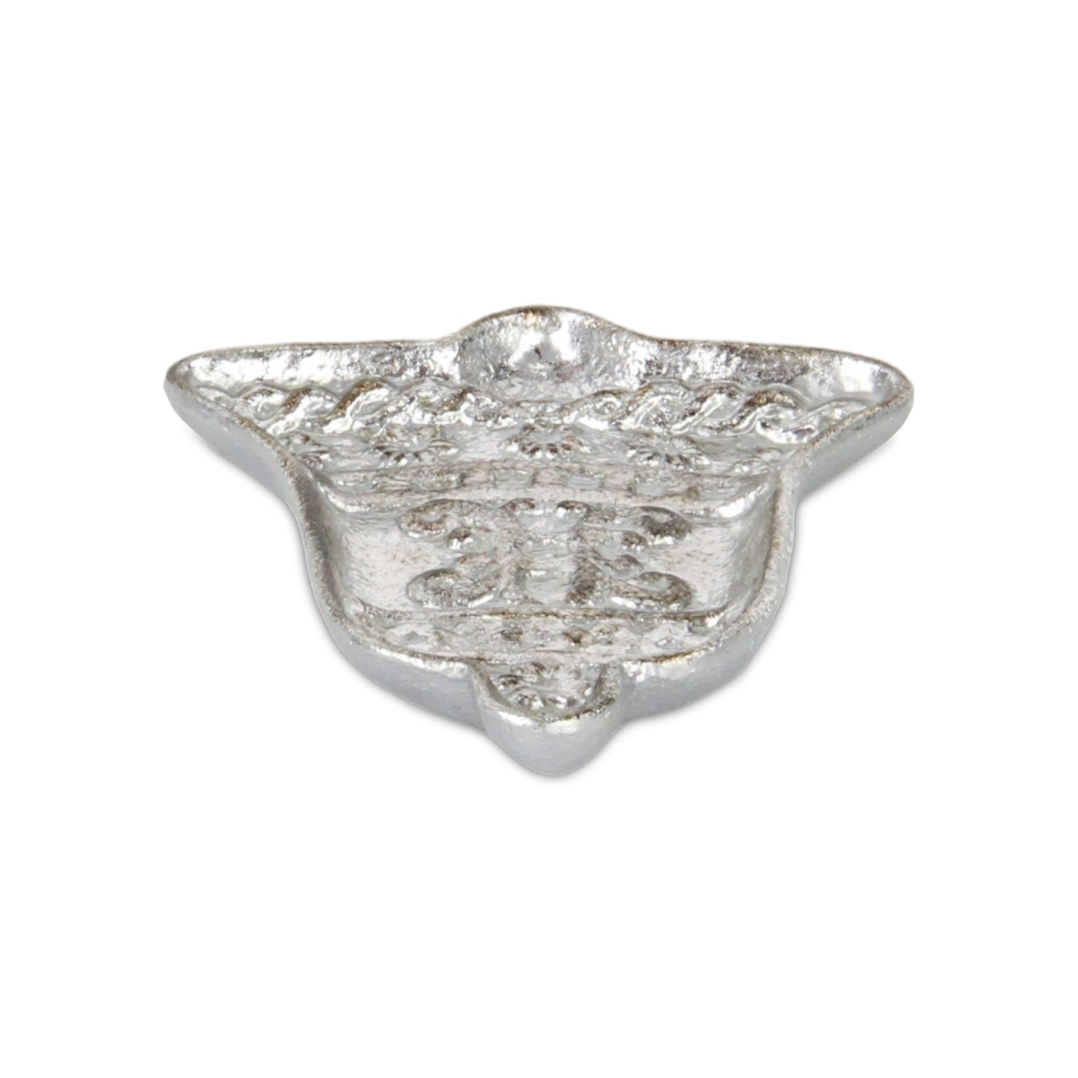 Picture of HomeRoots 634785 5 in. Silver Cast Iron Christmas Bell Trinket Tray