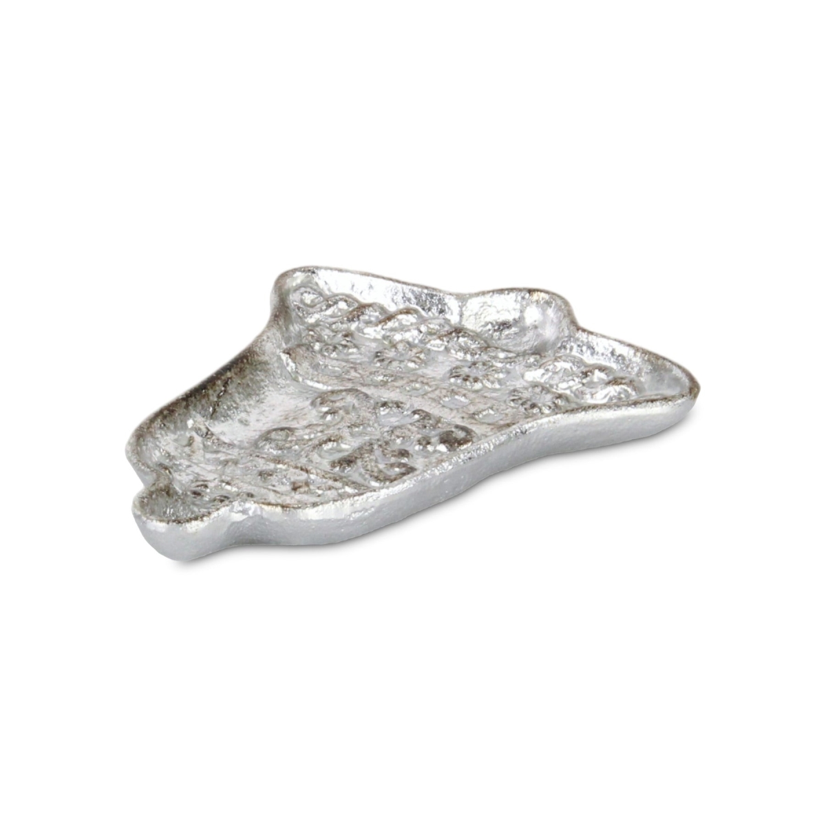 Picture of HomeRoots 634785 5 in. Silver Cast Iron Christmas Bell Trinket Tray
