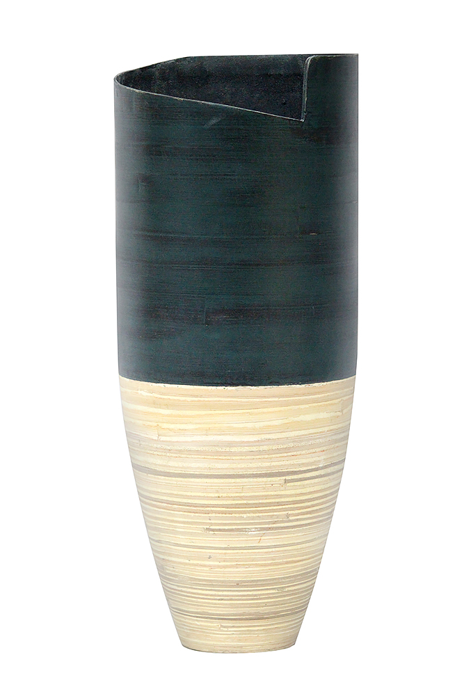 294839 25 X 10.25 X 10.25 In. Ella Spun Bamboo Vase