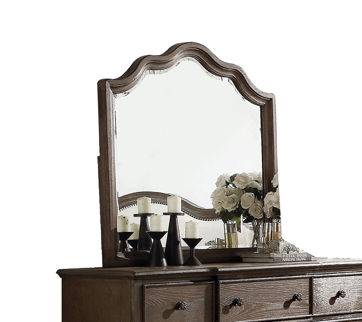 285906 Mirror, Weathered Oak - Wood, Oak Veneer