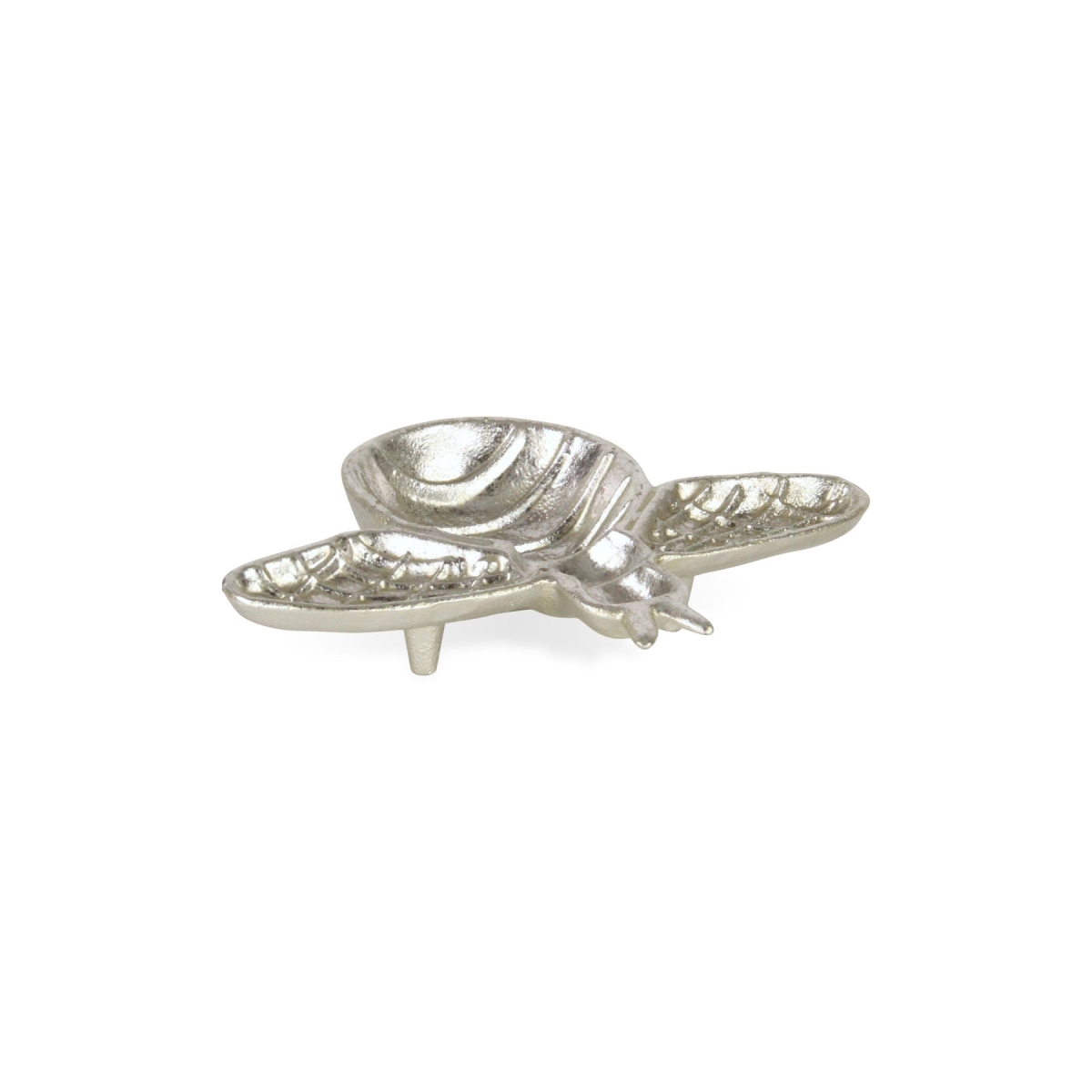 Picture of HomeRoots 634782 8 in. Silver Cast Iron Bumble Bee Trinket Tray