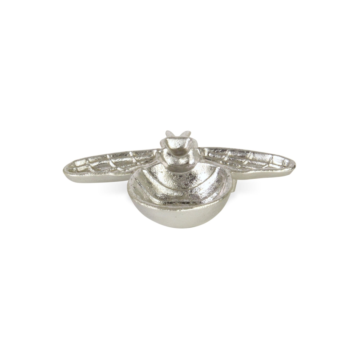 Picture of HomeRoots 634782 8 in. Silver Cast Iron Bumble Bee Trinket Tray