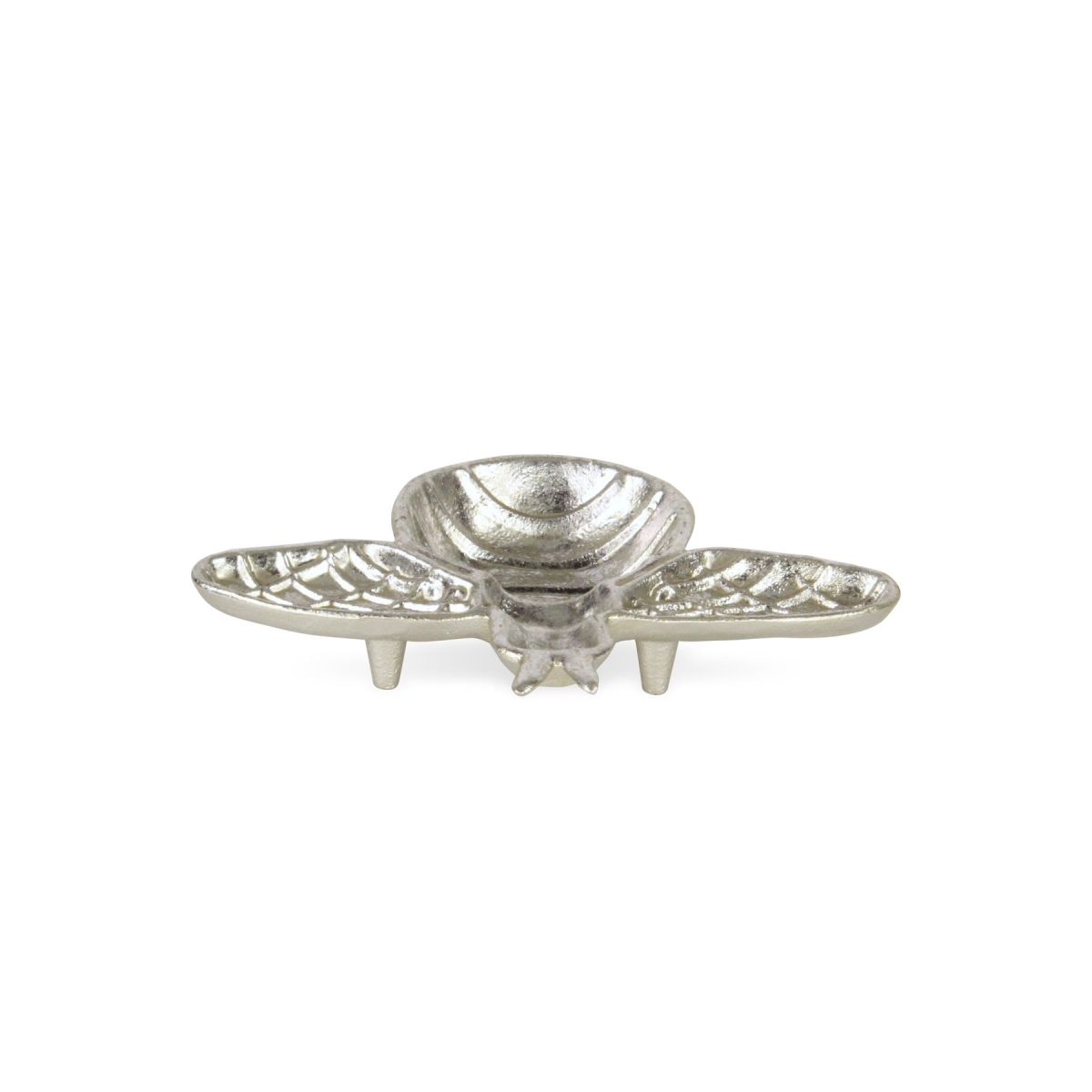 Picture of HomeRoots 634782 8 in. Silver Cast Iron Bumble Bee Trinket Tray