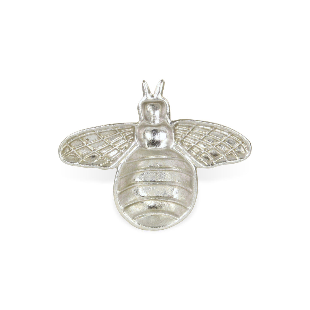 Picture of HomeRoots 634782 8 in. Silver Cast Iron Bumble Bee Trinket Tray