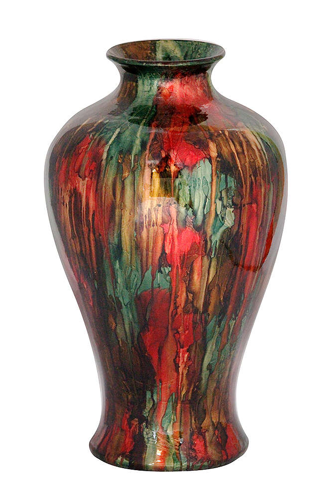 294550 23.5 X 14.5 X 14.5 In. Joanna Foiled & Lacquered Ceramic Floor Vase