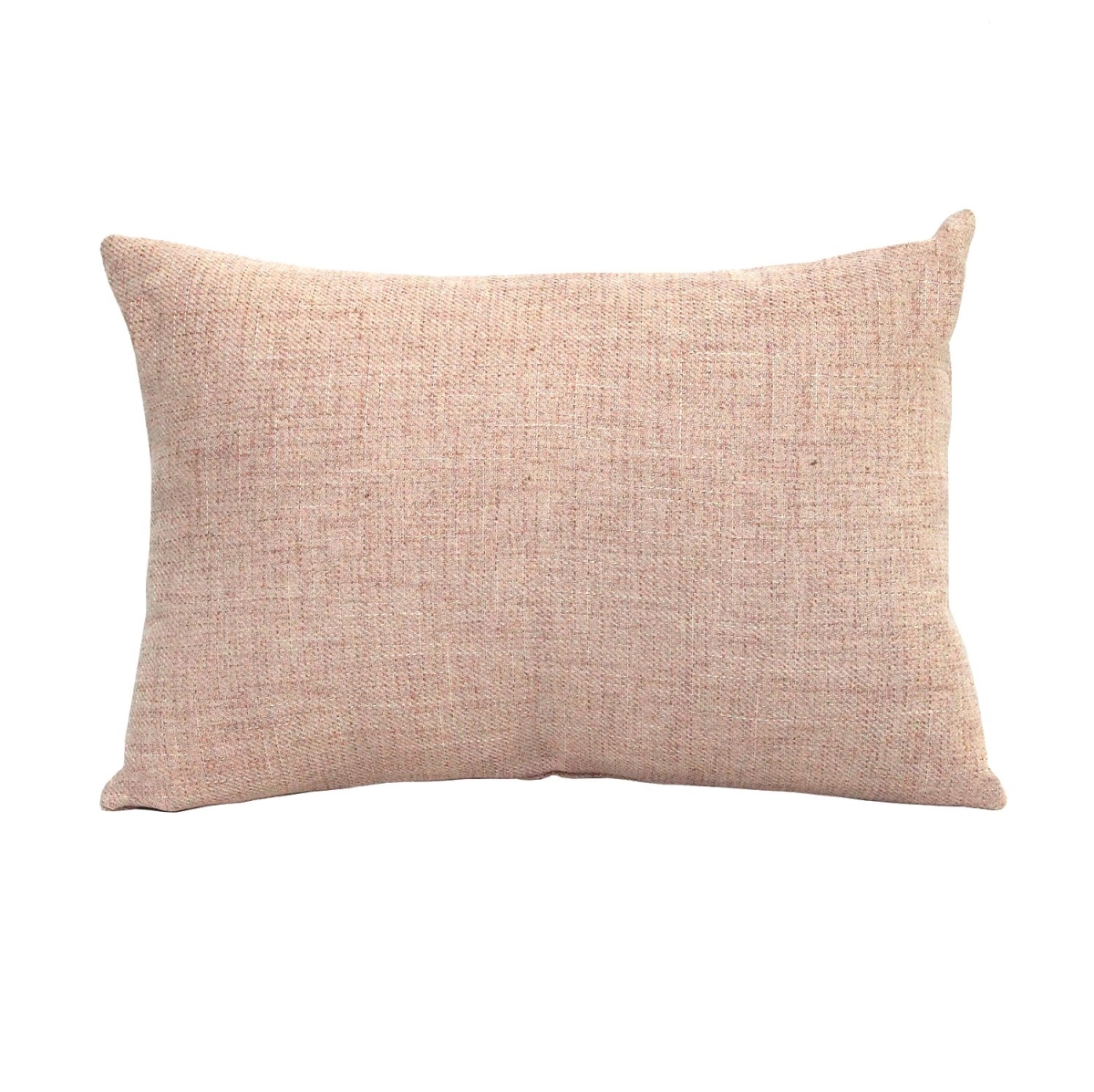 Home Roots Beddings 329327 Stylish Tweed Lumbar Pillow, Pink