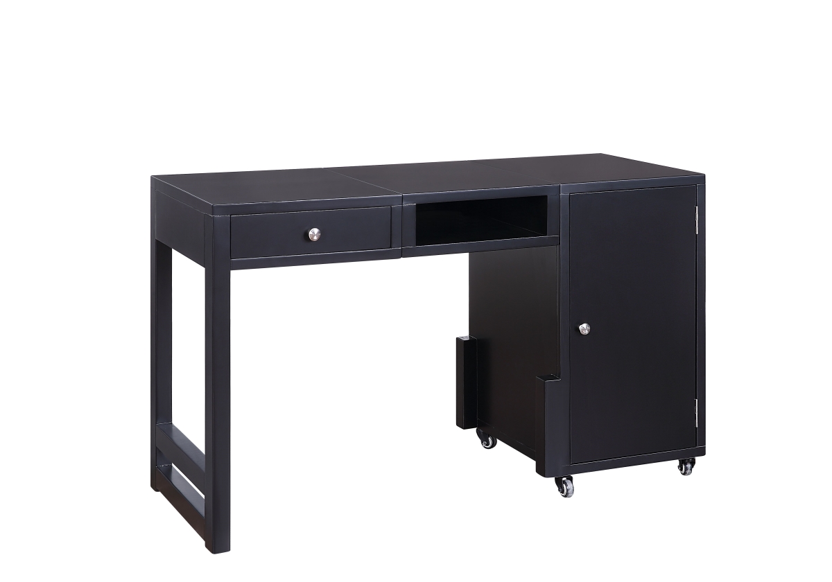 347525 20 X 48 X 30 In. Black Wood Veneer Convertible Desk