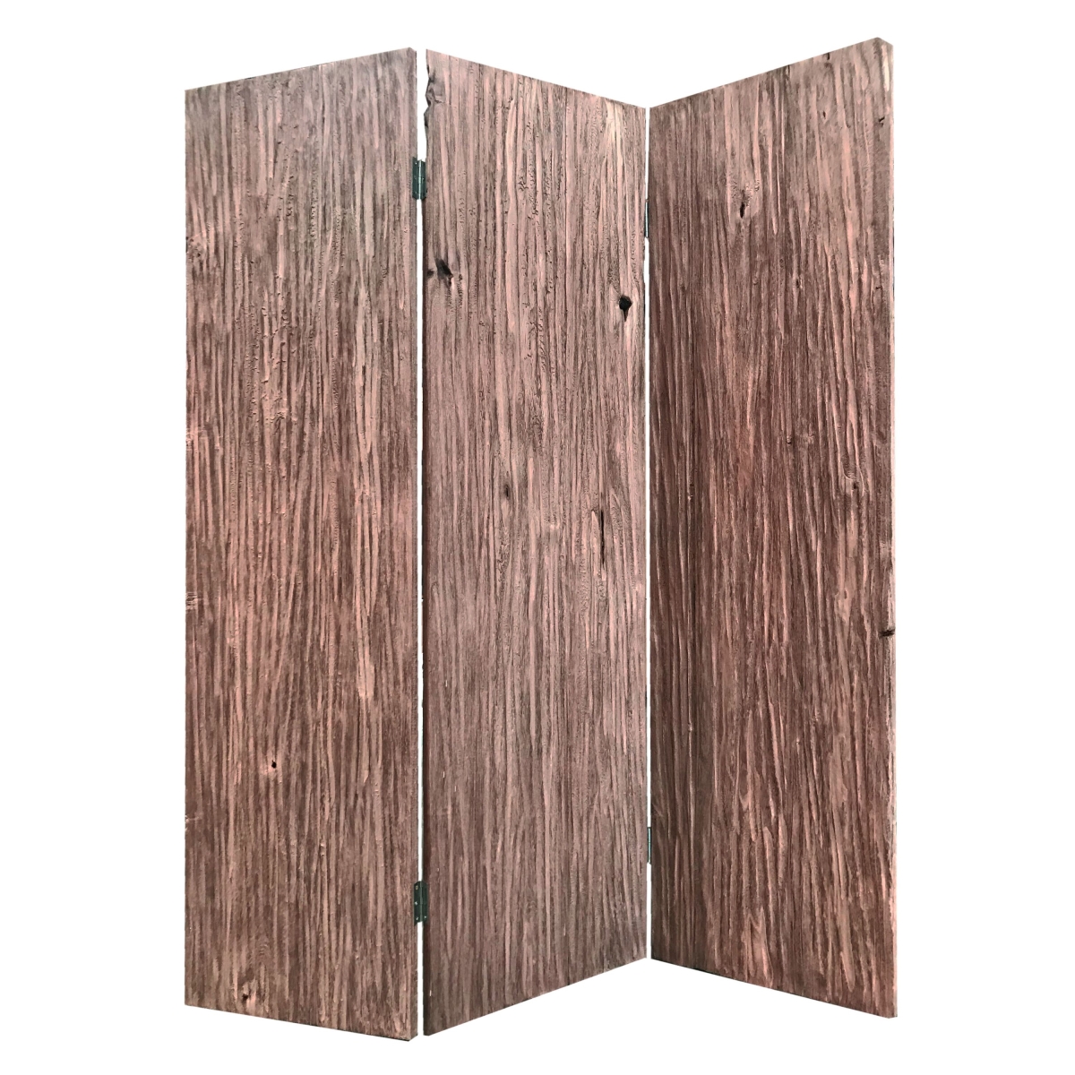 342771 53 X 2 X 72 In. Brown Wood Woodland Screen With 3 Panel