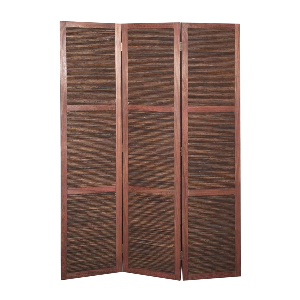342750 47 X 1.5 X 67 In. Decorative Brown Wood Bambusa Screen