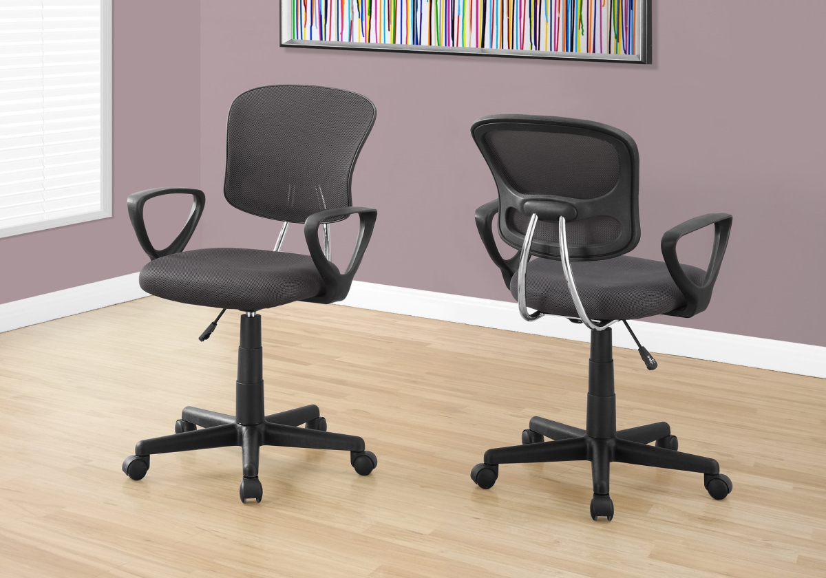 333450 33 In. Grey Foam, Metal & Polypropylene Multi-position Office Chair