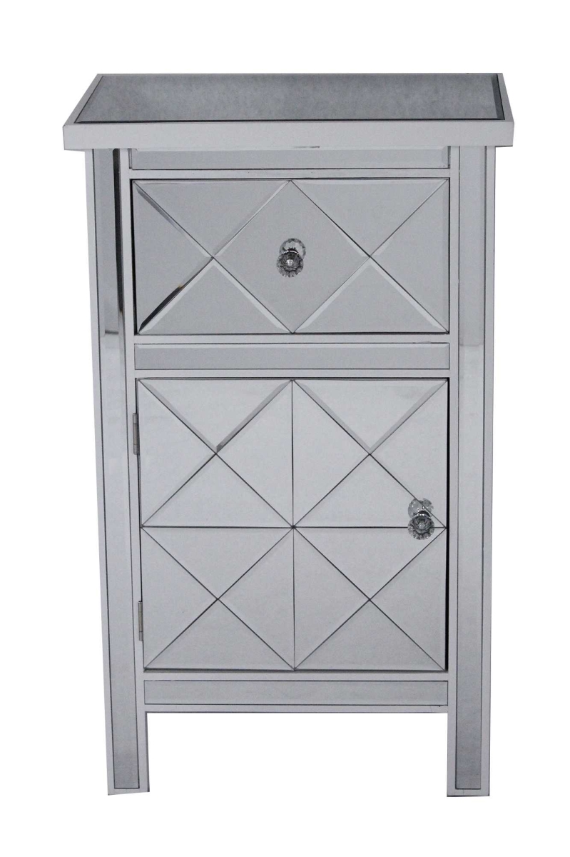 294619 Emmy 1-drawer 1-door Mirrored Medium Accent Cabinet