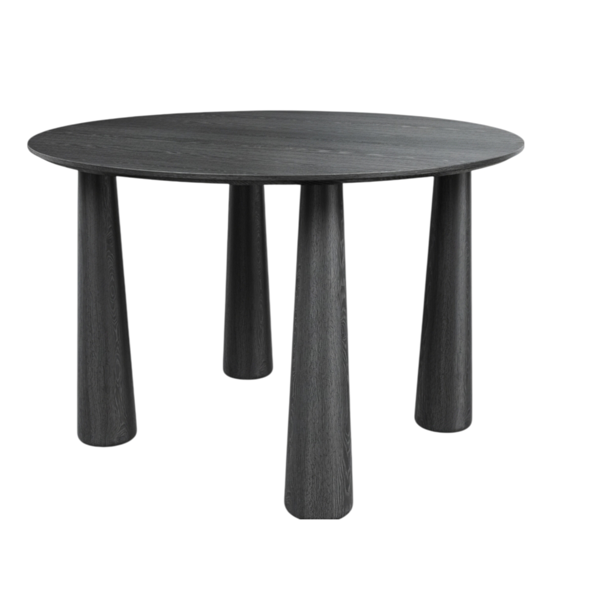 721136 67 in. Black Solid Wood Oval Dining Table