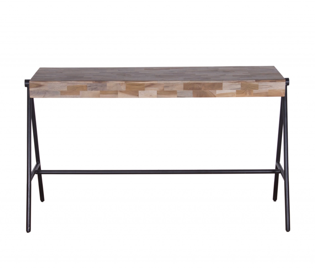 373002 Multi Color Wood & Metal Console Table - 16 X 48 X 30 In.