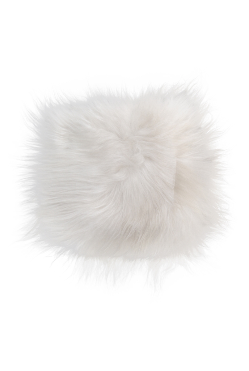 294265 15 X 15 In. Icelandic Sheepskin Square Chair Pad Approx - White