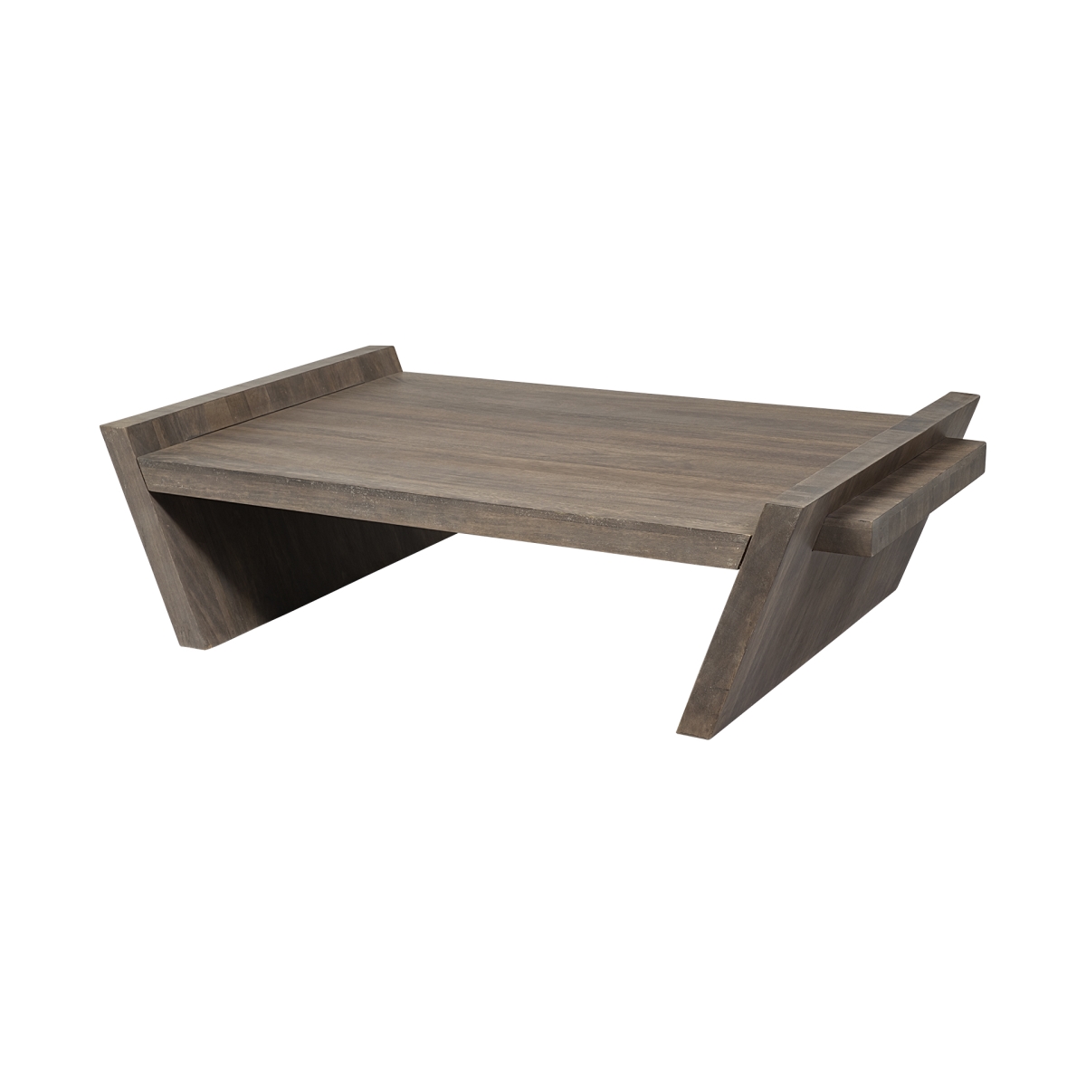 Square Solid Wood Top & Base Coffee Table