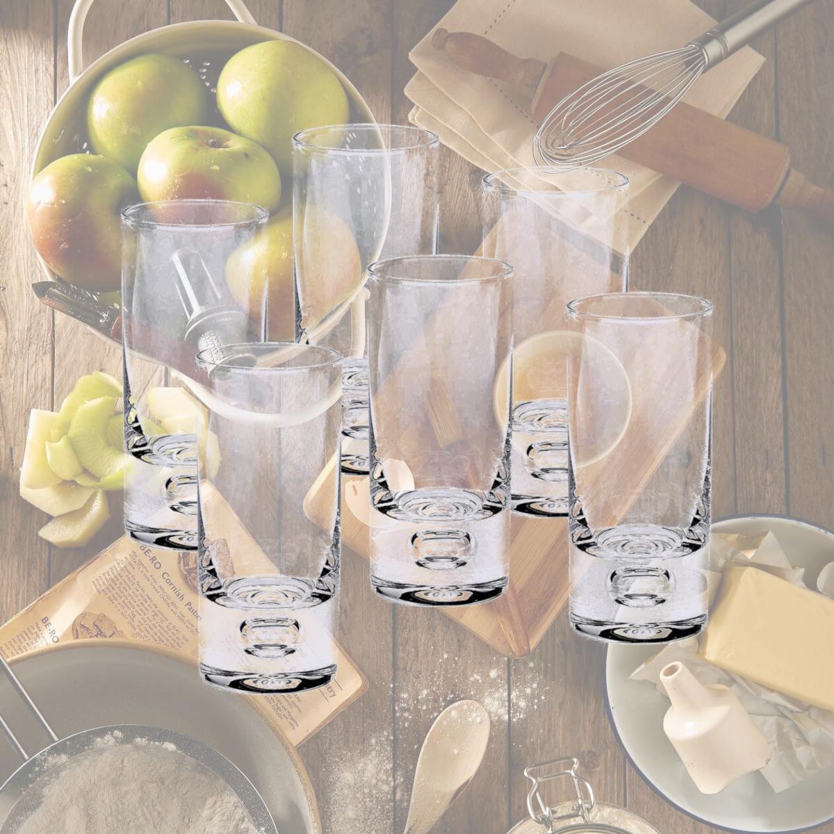 Picture of HomeRoots 375717 3 oz 3 oz Mouth Blown Crystal Shot or Vodka Glass Set, 6 Piece