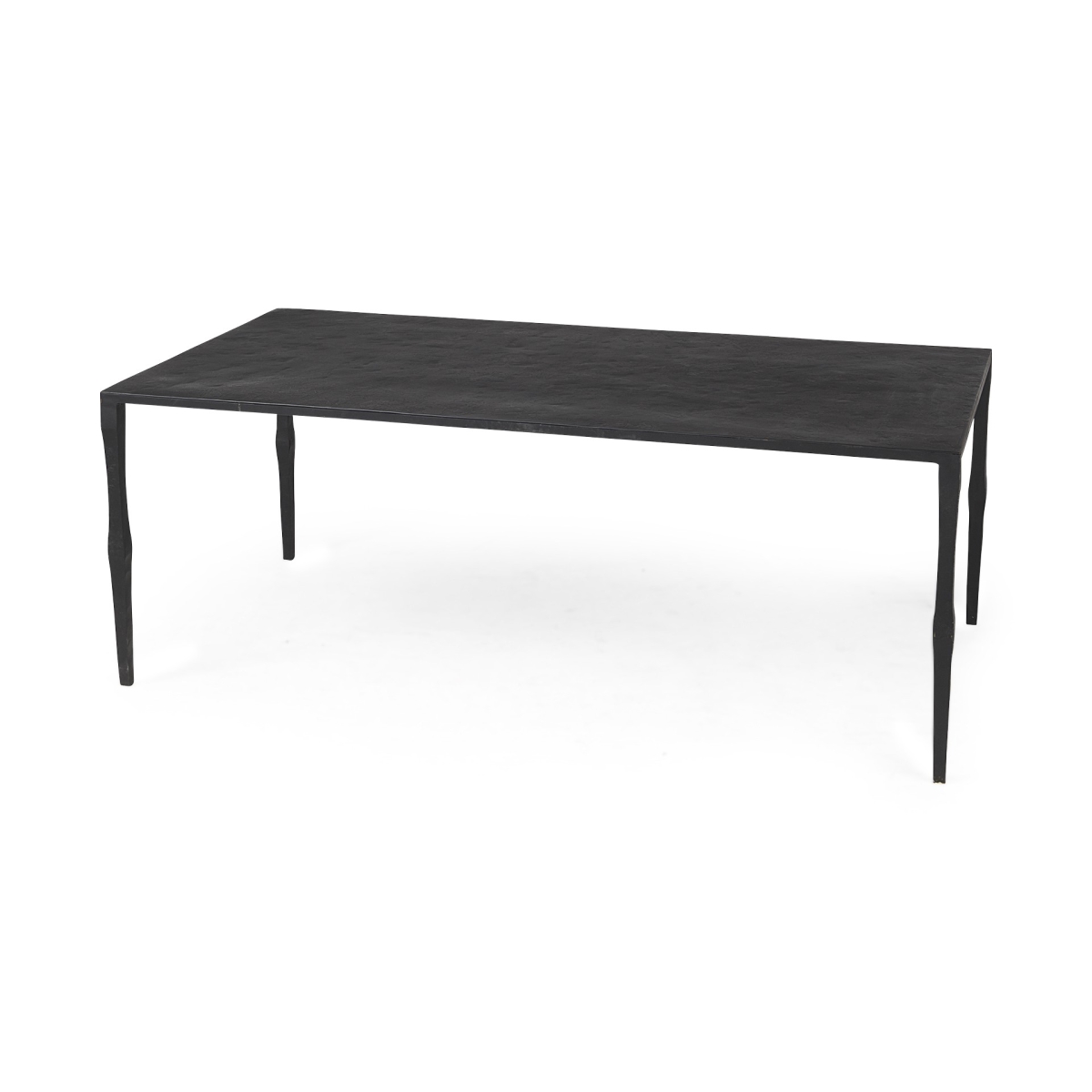 Minimal Iron Rectangular Coffee Table, Black