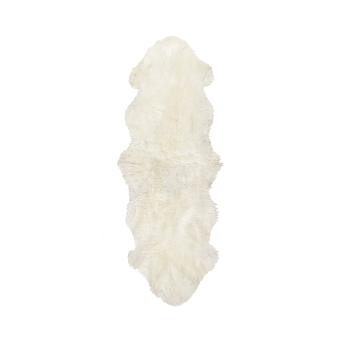 293193 2 X 2 X 6 In. New Zealand Double Sheepskin Rug Natural