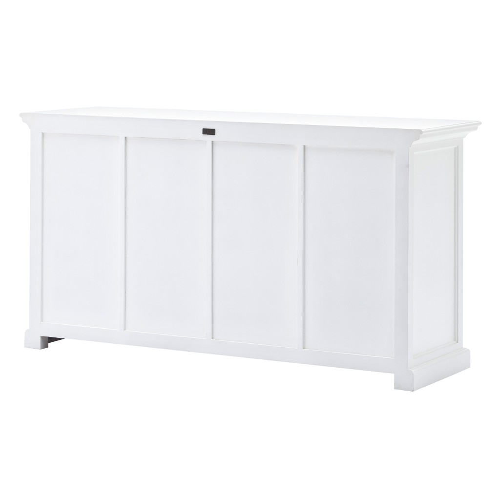 Picture of HomeRoots 388221 Modern Farmhouse Buffet with Baskets, White