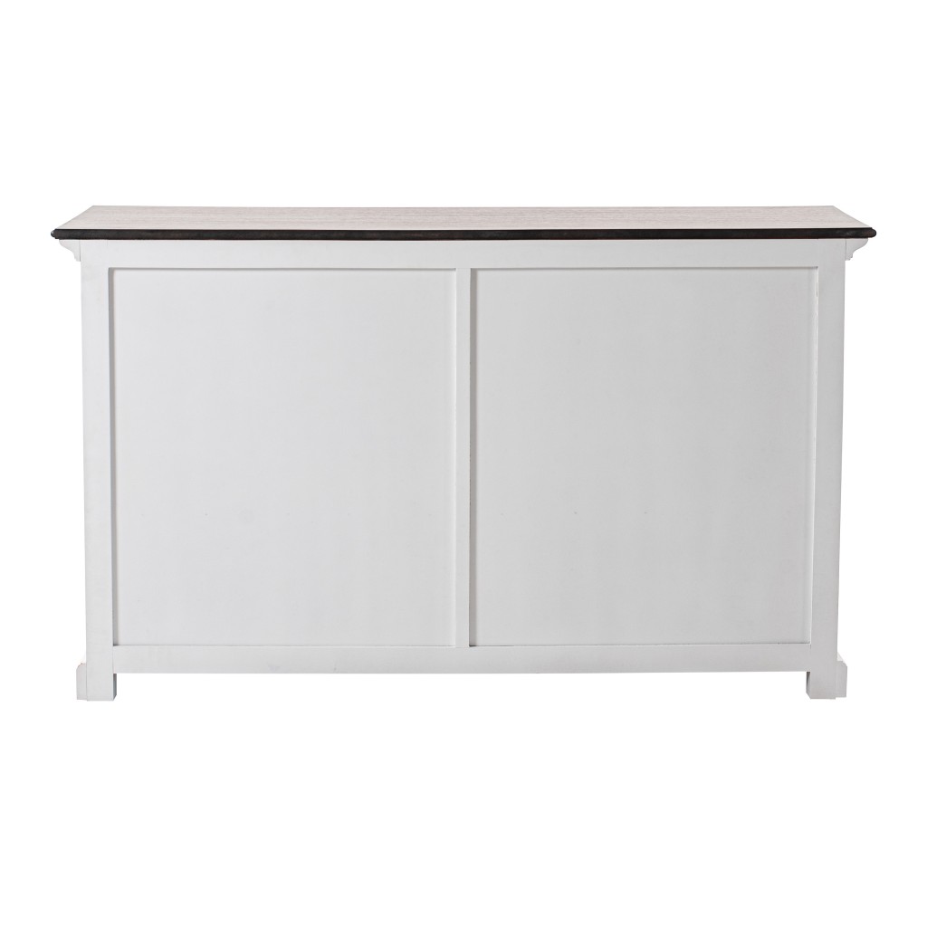 Picture of Homeroots 388226 33.46 x 57.09 x 19.69 in. Modern Farmhouse Buffet Server, Brown & White