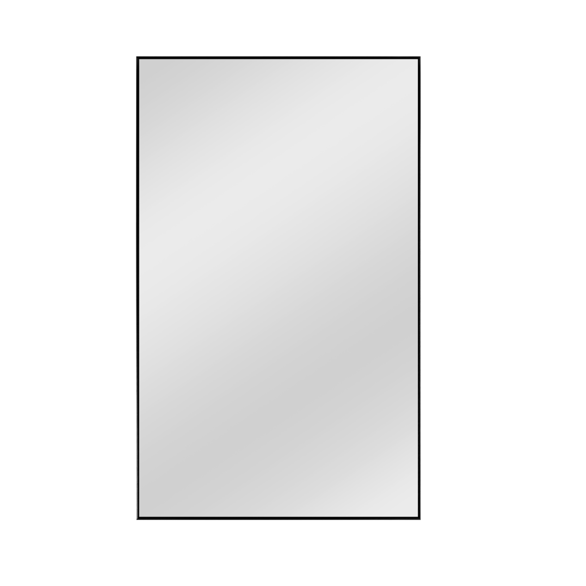 UPC 808230000032 product image for 397382 51.2 x 31.5 x 0.9 in. Minimal Black & Clear Wall Mirror | upcitemdb.com